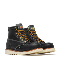Throrgood Black 6 Moc Safety Steel Toe Work Boot #804-6201 - Ironworkergear
