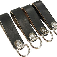 Heavy Duty Leather Suspender D-Ring Loops (Pack of 4) - Rudedog USA #420 - Ironworkergear