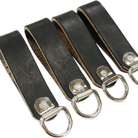 Heavy Duty Leather Suspender D-Ring Loops (Pack of 4) - Rudedog USA #420 - Ironworkergear