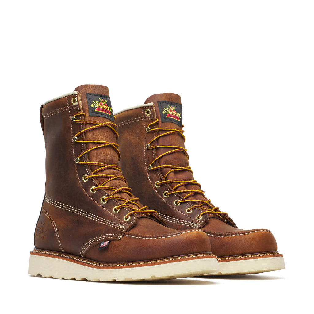 Thorogood 8 Crazy Horse Wedge Sole Soft Toe Work Boot #814-4178