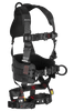 Falltech FT-Iron 3D-Ring Construction Belted Full Body Harness, Tongue Buckle Leg Adjustment #8144 - Ironworkergear