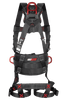Falltech FT-Iron 3D-Ring Construction Belted Full Body Harness, Tongue Buckle Leg Adjustment #8144 - Ironworkergear
