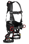 Falltech FT-Iron 3D-Ring Construction Belted Full Body Harness, Tongue Buckle Leg Adjustment #8144 - Ironworkergear