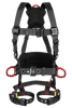 Falltech FT-Iron 3D-Ring Construction Belted Full Body Harness, Tongue Buckle Leg Adjustment #8144 - Ironworkergear