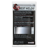 Best Welds Hardened Glass Silver Filter Plates 2" X 4 1/4"