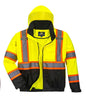 Portwest Hi-Vis Contrast Tape Bomber Jacket - US368 - Ironworkergear
