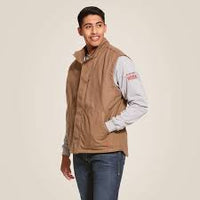 Ariat Men's FR Workhorse Insulated Vest Khaki #10024031 - Ironworkergear