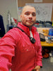 FR Pearl Snap Work shirt - Alpha Red - With U.S Flag - Ironworkergear