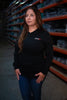 Women's FR 3-Button Henley - Black - Ironworkergear
