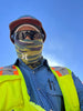 FR Pearl Snap Work Shirt - Royal Blue - With U.S Flag - Ironworkergear