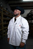 FR Pearl Snap Work Shirt - Phantom White - Ironworkergear