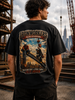Old Skool Customs Ironworkers Slim Stepping T-Shirt - Ironworkergear
