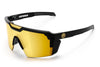 Heat Wave Future Tech Sunglasses: Gold Rush Lens/Black Frame Z87+ - Ironworkergear