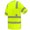 GGS FrogWear Class 3 HV Premium Self-Wicking Bamboo/Polyester Short-Sleeved Shirt - GLO-217