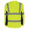 GGS FrogWear® HV Premium Athletic High-Visibility Long-Sleeved Shirt with Breathable Black Mesh - GLO-225LS - Ironworkergear