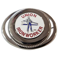 Ironworker Man and Beam Belt Buckle #BW-BB-MB - Ironworkergear