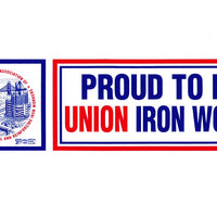 Proud to be Union Ironworker Hard Hat Sticker #M16 - Ironworkergear