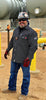 FR Pearl Snap Work Shirt - Reaper Black - With U.S Flag - Ironworkergear