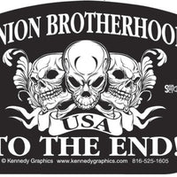 Union Brotherhood Hard Hat Sticker #S86 - Ironworkergear