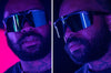 Heat Wave Future Tech Sunglasses: Black Frame/Silver Lens Z87+ - HardHatGear