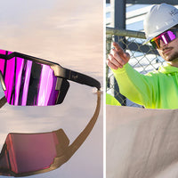 Heat Wave Future Tech Sunglasses: Black Frame Savage Spectrum Z87+ - HardHatGear
