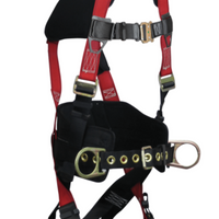 Falltech Tradesman® Plus 3D-Ring Construction Belted Full Body Harness #7078C - Ironworkergear