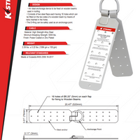 KStrong® Hinged Reusable Steel Roof Anchor (ANSI) #UFA30001 - Ironworkergear