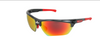 MCR Dominator™ DM3 Series Safety Glasses with Polarized Fire Mirror Lenses - Ironworkergear