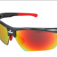 MCR Dominator™ DM3 Series Safety Glasses with Polarized Fire Mirror Lenses - Ironworkergear