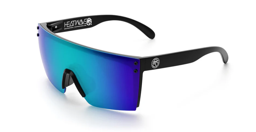 Heat Wave Lazer Face Sunglasses: Black Frame/Galaxy Lens Z87+