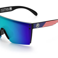 Heat Wave Lazer Face Sunglasses: Stars & Stripes USA  Z87+ - Ironworkergear