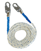 FallTech 5/8 Diameter Premium Polyester Blend Vertical Lifeline with Double-hooks - Ironworkergear