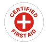 Certified First Aid with Cross Hard Hat Marker HM-17 - Ironworkergear