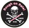Rough On Rats Skull & Cross Bone Hard Hat Sticker #S72 - Ironworkergear