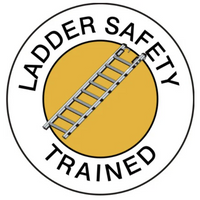 Ladder Safety Trained Hard Hat Marker HM-136 - Ironworkergear