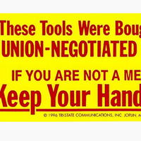 Keep Your Hands Off! w/Screwdriver Toolbox Decal #H-2 - Ironworkergear