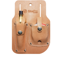 Site Pro Leather Gammon Reel and Plumb Bob Sheath - Ironworkergear