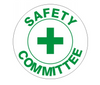 Safety Committee with Cross Hard Hat Marker #HM-5 - Ironworkergear