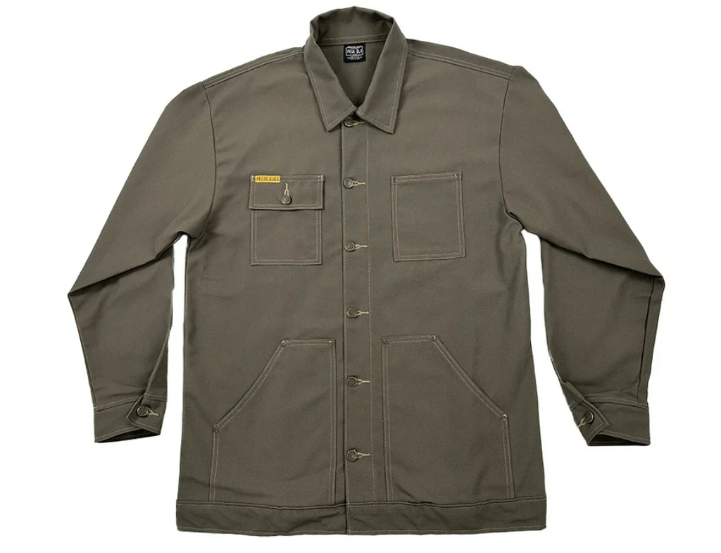 Prison Blues Yard Coat Rinsed Olive Unlined #6101218