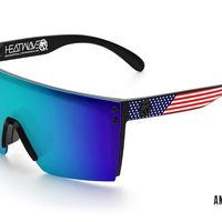Heat Wave Lazer Face Sunglasses: Stars & Stripes USA  Z87+ - HardHatGear