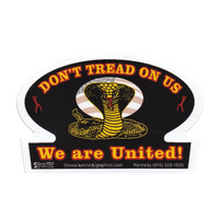 Dont Tread On Us Union Hard Hat Sticker #S8 - Ironworkergear