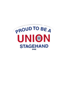 Proud to be Union Stagehand Hard Hat Sticker #HS-PTB-SH - Ironworkergear