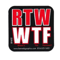 RTW/WTF Hard Hat Sticker #S110 - Ironworkergear