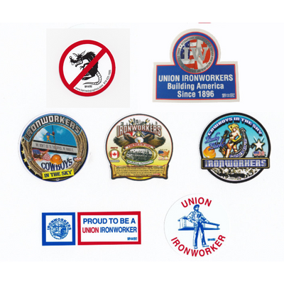 Ironworker Premium Hard Hat Sticker Mix #SM-M3