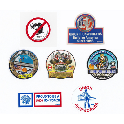 Ironworker Premium Hard Hat Sticker Mix #SM-M3 - Ironworkergear