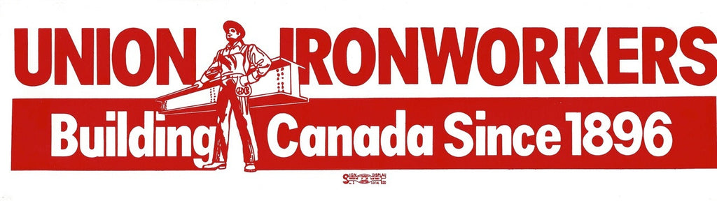 Union Ironworkers Building Canada Bumper Sticker #IW16C - Ironworkergear