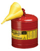 Justrite® Type I Safety Can w/ Im Easy Funnel - Ironworkergear