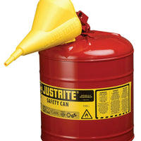 Justrite® Type I Safety Can w/ Im Easy Funnel - Ironworkergear