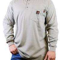 Forge FR Mens 3 Button Henley - Ironworkergear