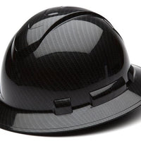 Pyramex Glossy Graphite Full Brim Hard Hat - Ironworkergear